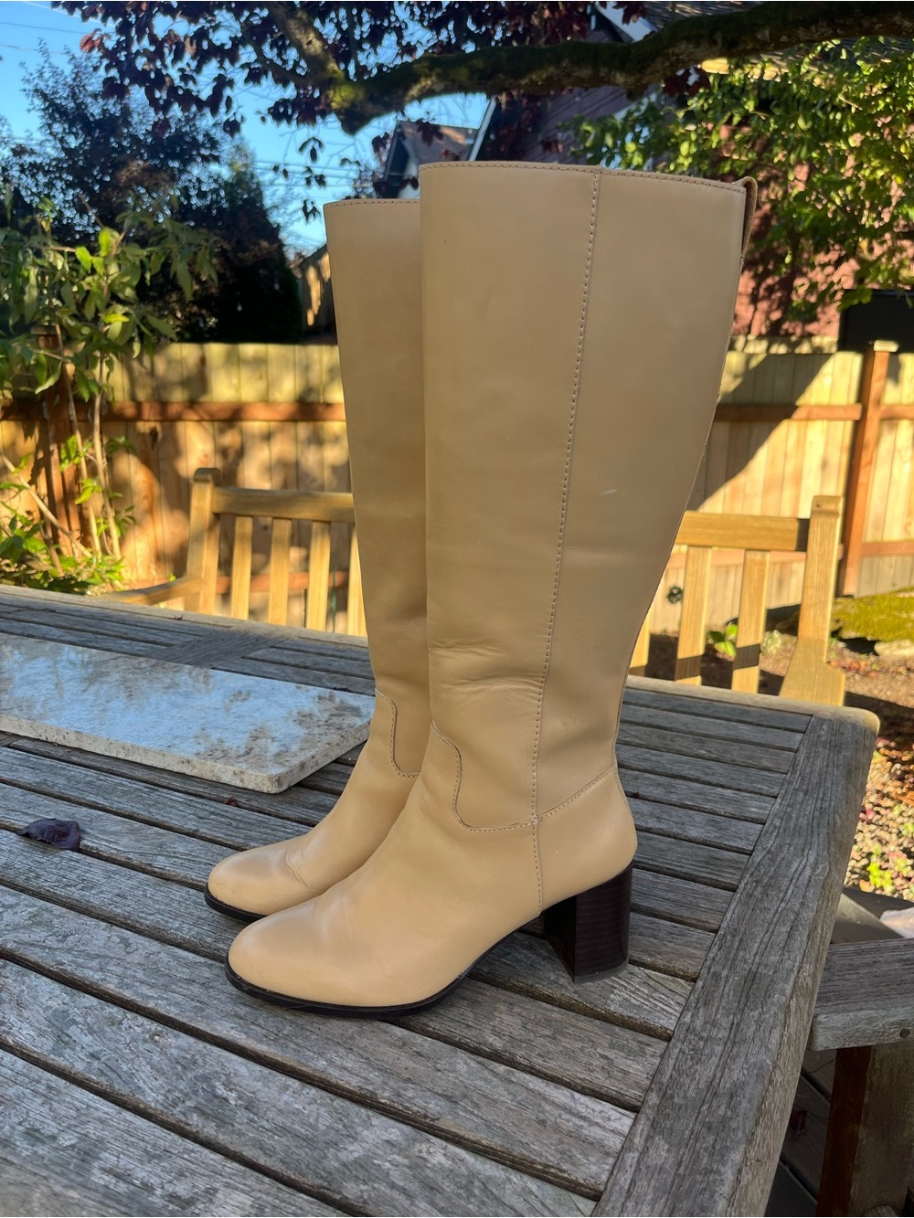 Madewell Selina Tall Boot Desert Dune 8